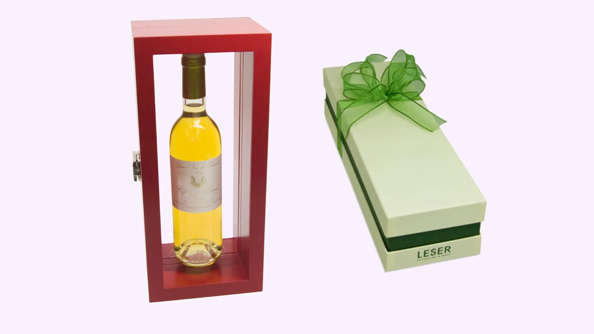 Sie haben den Wein.<br>Wir die Verpackung.