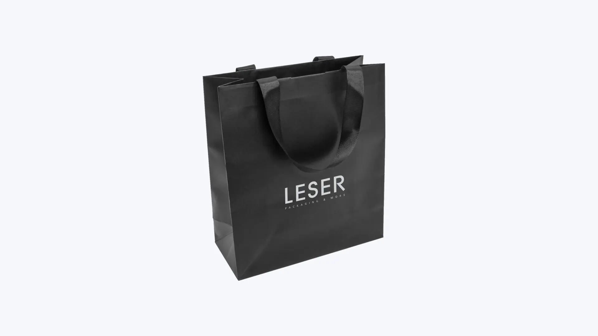 Papiertragetaschenmit Druck veredelt