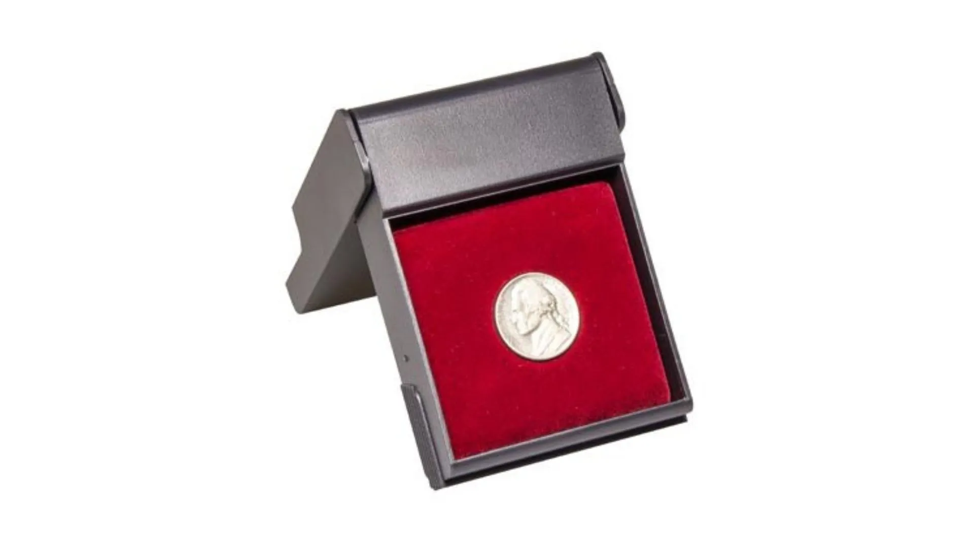 Aufstelletuis für Münzen